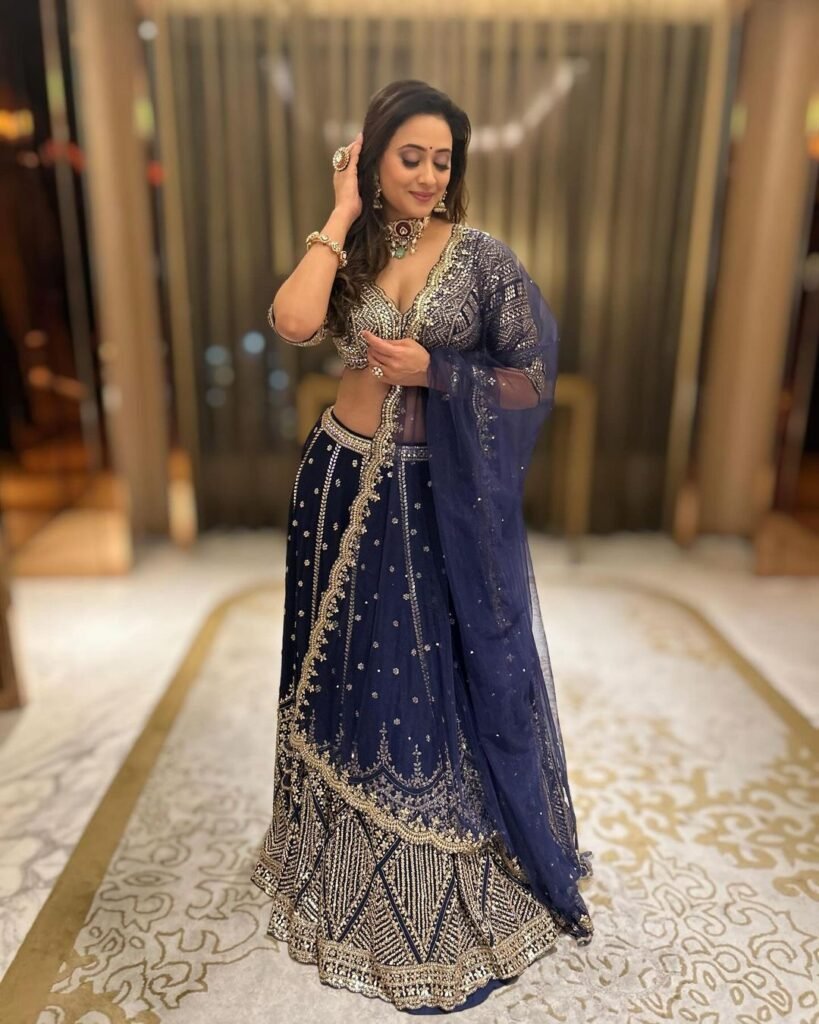 Sweta Tiwari blue Lehnga choli