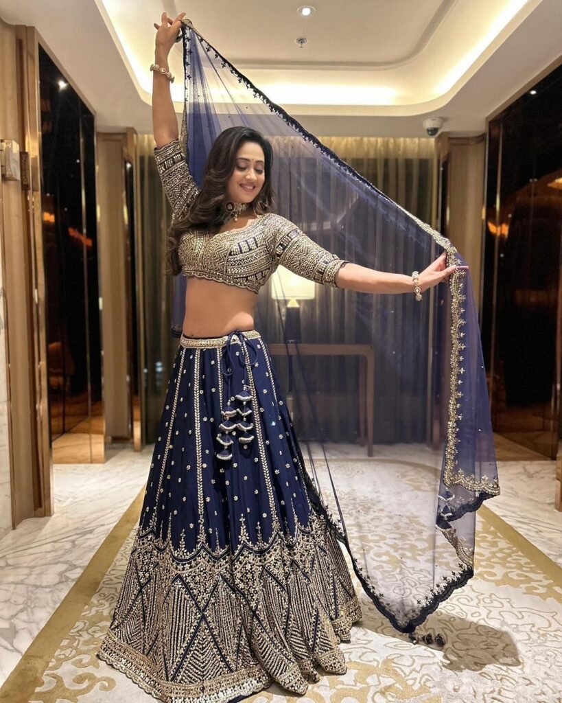 Sweta Tiwari blue Lehnga choli