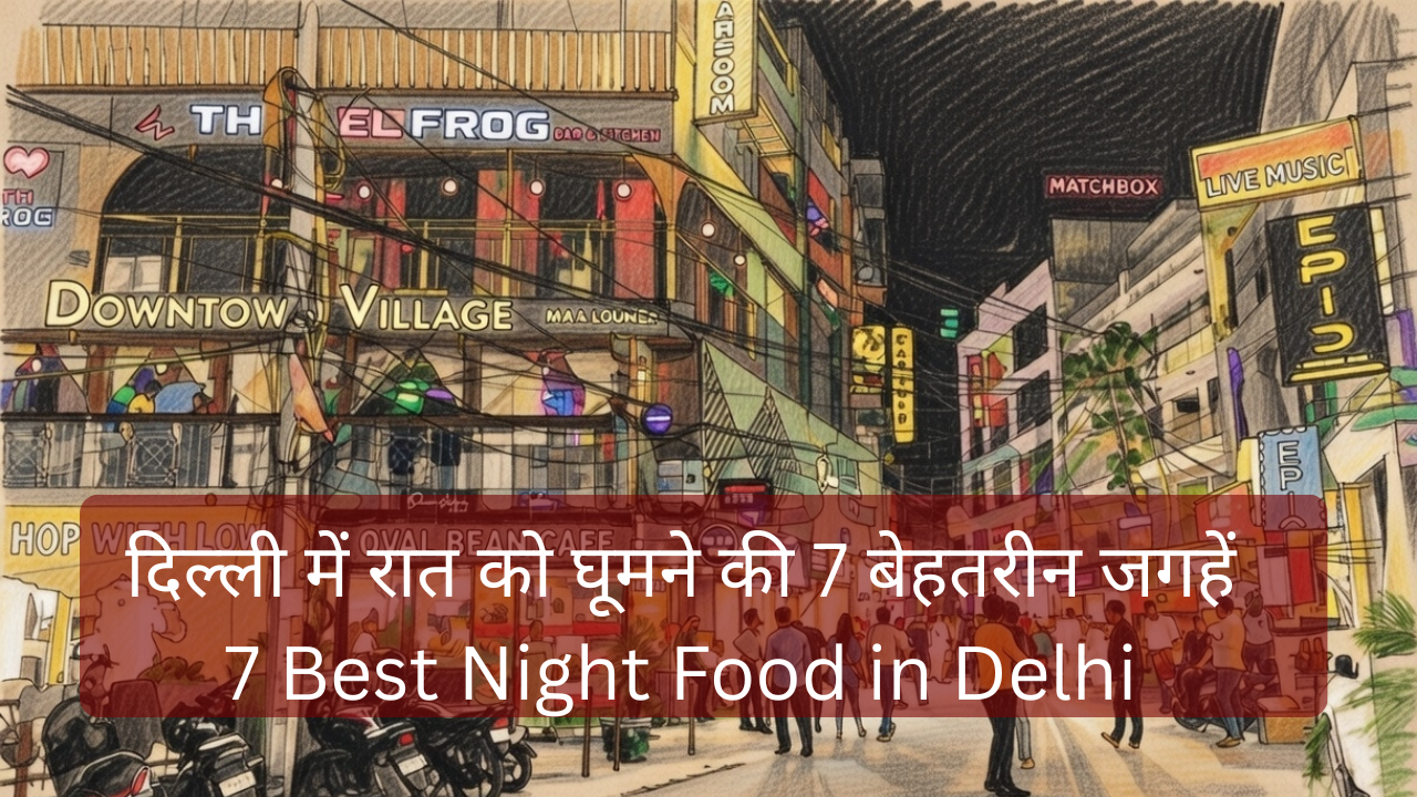 दिल्ली में रात को घूमने की 7 शानदार जगहें - Best Night Food in Delhi
