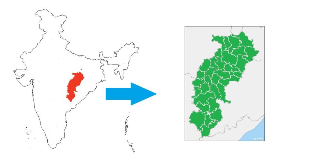 भारत के 5 राज्य जिनकी न कोई समुद्री तट रेखा है और न ही कोई अंतरराष्ट्रीय स्थलीय सीमा I Top 5 India Landlock State 2 chhattisgarh-india-Top 5 India Landlock State