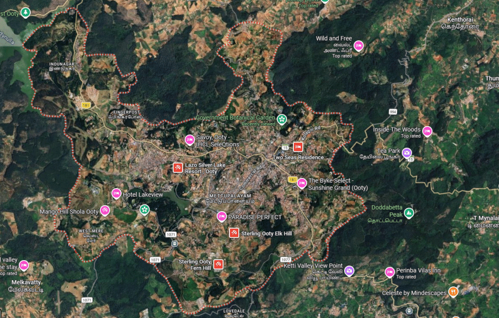 How to Reach Ooty Tourist places